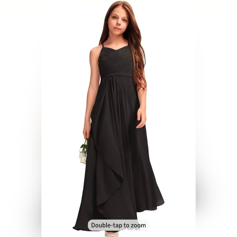 A-Line Chiffon Junior Bridesmaid Dress